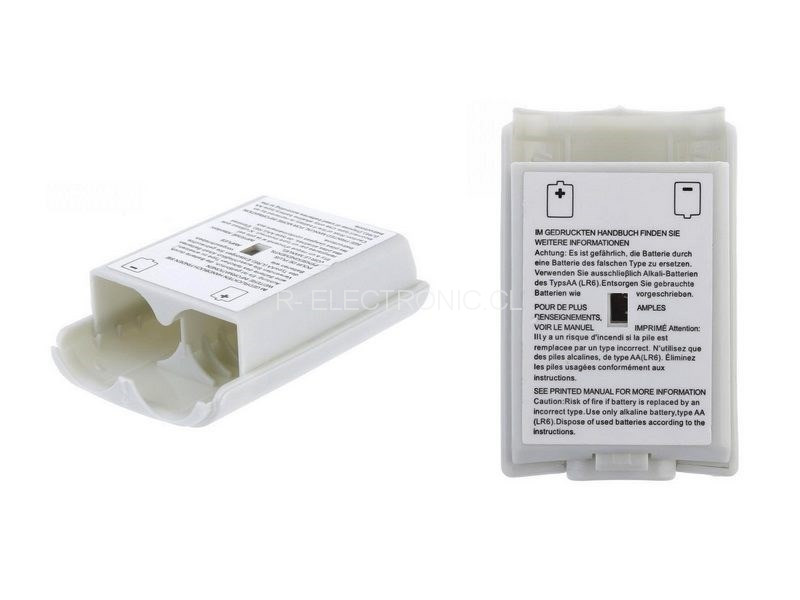 Tapa Porta Pilas Control De Xbox 360 Blanca