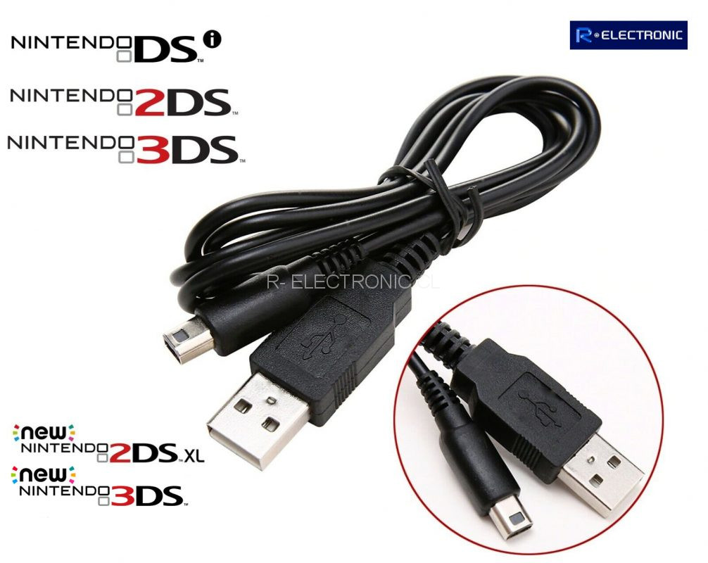 Usb 3ds Controller R-ELECTRONIC - Cable USB consola nintendo 3ds News NDS
