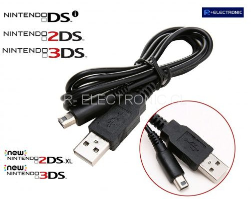 Cable USB consola nintendo 3ds New 3ds Nds